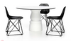 Black Moooi New Antiques Container Table Foot, a modern table leg with a vintage-inspired design, made by Moooi.