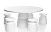 Black Moooi New Antiques Container Table Foot, a modern table accessory with a sleek design for stylish interiors.