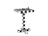 Modern Chess Table by Moooi featuring a sleek design, wooden surface, and distinctive chessboard pattern.