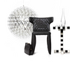 Chess table by Moooi featuring a modern design with a black and white checkered surface and sleek wooden legs.