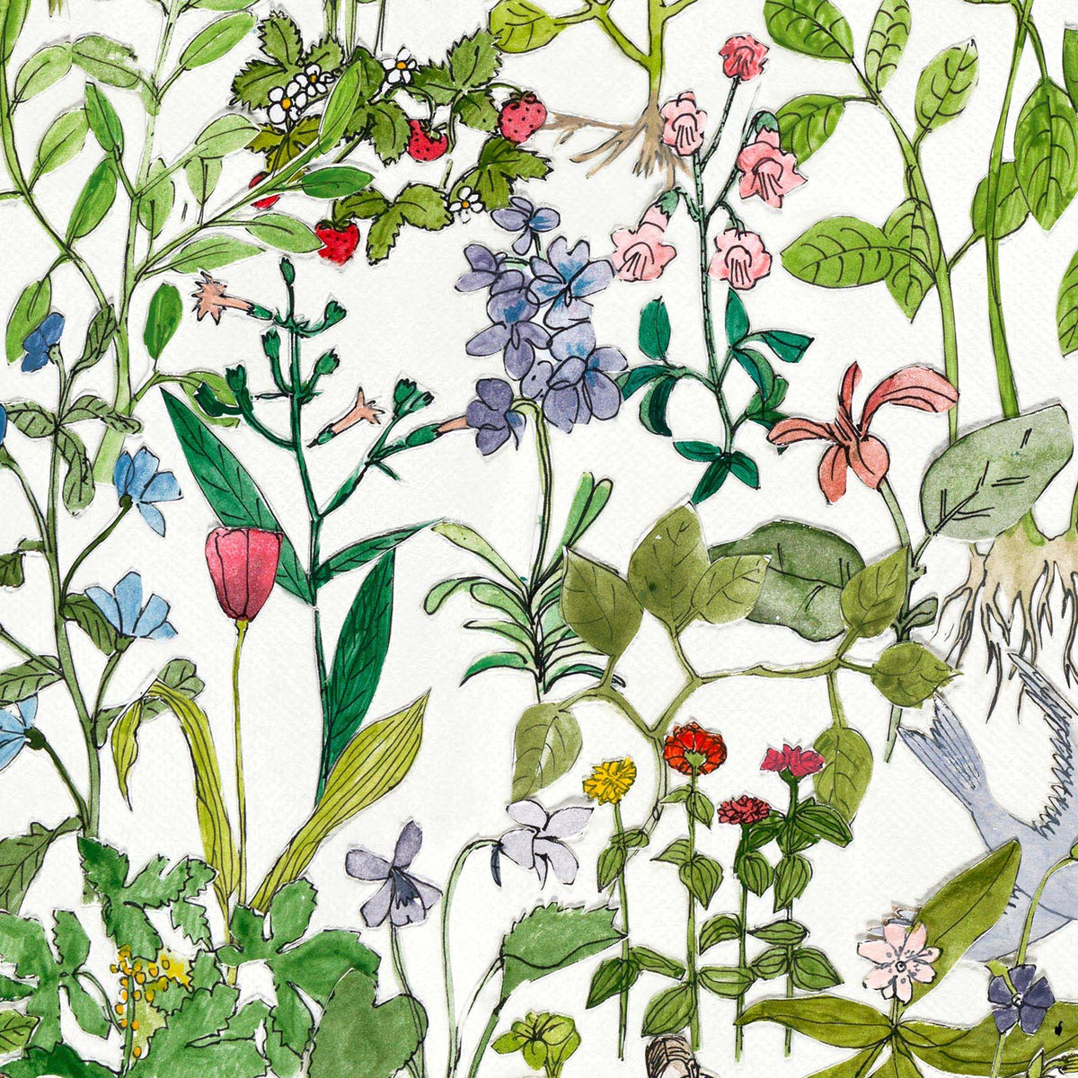 ASU-01 Enchanted Garden wallpaper by Anna Surie for NLXL