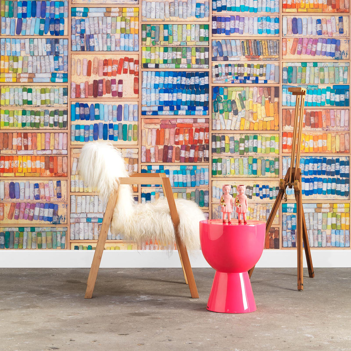 MRV-09 Colored Chalk wallpaper by Mr & Mrs Vintage for NLXL