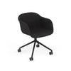 Base pivotante de fauteuil en fibre avec. Roulettes – Shell par Muuto
