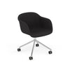 Base pivotante de fauteuil en fibre avec. Roulettes – Shell par Muuto