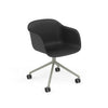 Base pivotante de fauteuil en fibre avec. Roulettes – Shell par Muuto