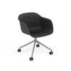 Base pivotante de fauteuil en fibre avec. Roulettes – Shell par Muuto