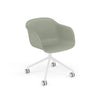 Base pivotante de fauteuil en fibre avec. Roulettes – Shell par Muuto