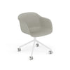 Base pivotante de fauteuil en fibre avec. Roulettes – Shell par Muuto