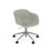 Base pivotante de fauteuil en fibre avec. Vérin à gaz et roulettes – Shell par Muuto