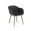 Fauteuil Fiber Base Bois – Shell par Muuto