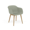 Fauteuil Fiber Base Bois – Shell par Muuto
