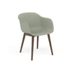 Fauteuil Fiber Base Bois – Shell par Muuto
