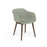 Fauteuil Fiber Base Bois – Shell par Muuto