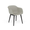 Fauteuil Fiber Base Bois – Shell par Muuto