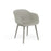 Fauteuil Fiber Base Bois – Shell par Muuto
