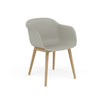 Fauteuil Fiber Base Bois – Shell par Muuto