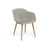 Fauteuil Fiber Base Bois – Shell par Muuto
