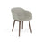Fauteuil Fiber Base Bois – Shell par Muuto