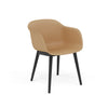 Fauteuil Fiber Base Bois – Shell par Muuto