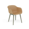 Fauteuil Fiber Base Bois – Shell par Muuto