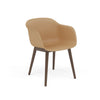 Fauteuil Fiber Base Bois – Shell par Muuto