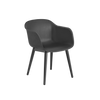 Fauteuil Fiber Base Bois – Shell par Muuto