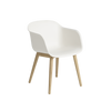 Fauteuil Fiber Base Bois – Shell par Muuto