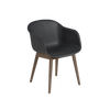 Fauteuil Fiber Base Bois – Shell par Muuto