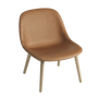 Fiber Lounge Chair Wood Base by Muuto