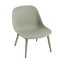 Fiber Lounge Chair Wood Base by Muuto
