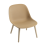 Fiber Lounge Chair Wood Base by Muuto