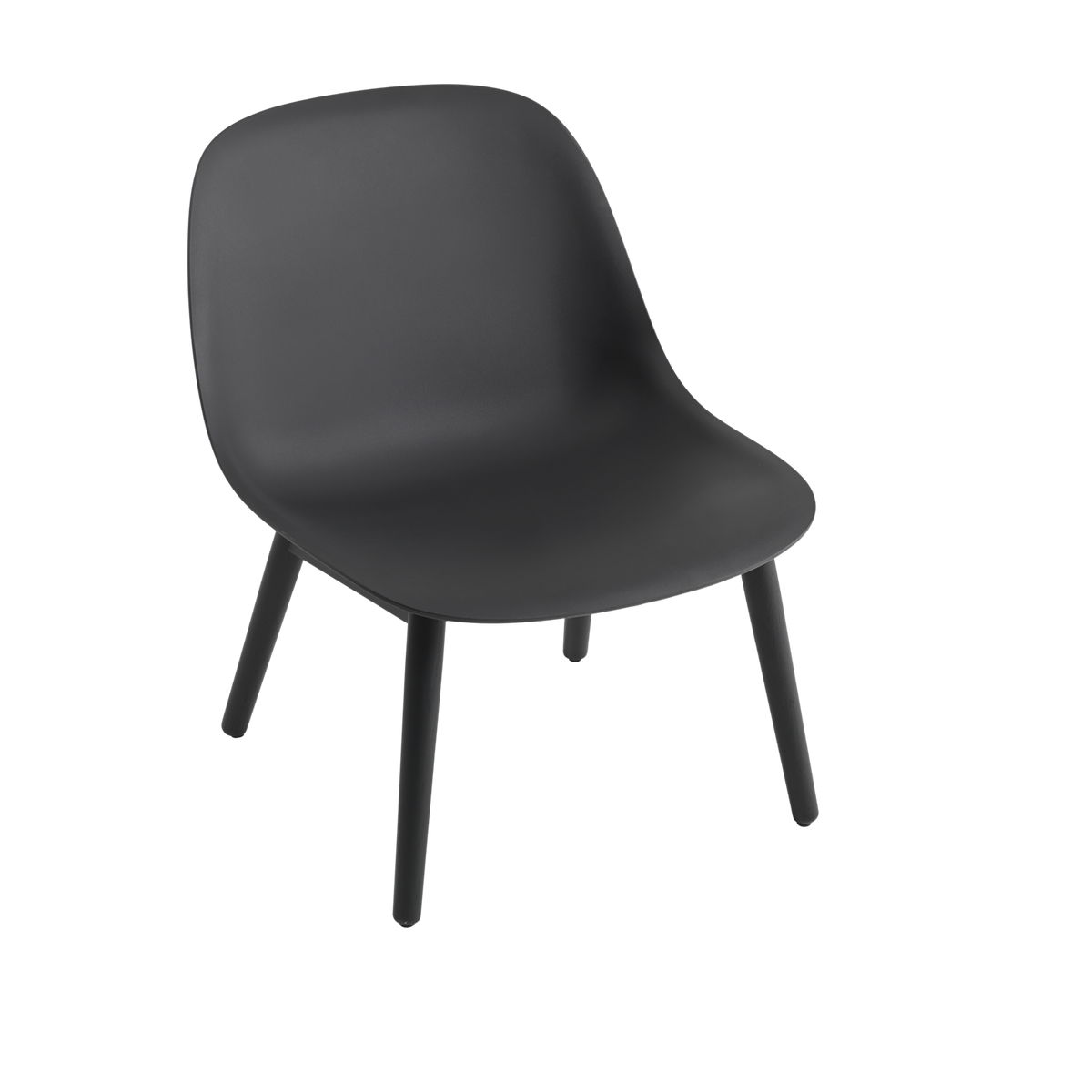 Fiber Lounge Chair Wood Base by Muuto