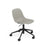 Fiber Side Chair Swivel Base w. Gas Lift & Castors – Shell by Muuto