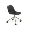 Fiber Side Chair Swivel Base w. Castors – Shell by Muuto