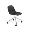 Fiber Side Chair Swivel Base w. Castors – Shell by Muuto