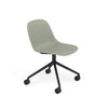 Fiber Side Chair Swivel Base w. Castors – Shell by Muuto