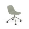 Fiber Side Chair Swivel Base w. Castors – Shell by Muuto