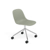 Fiber Side Chair Swivel Base w. Castors – Shell by Muuto