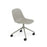 Fiber Side Chair Swivel Base w. Castors – Shell by Muuto