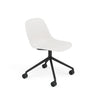 Fiber Side Chair Swivel Base w. Castors – Shell by Muuto