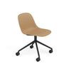 Fiber Side Chair Swivel Base w. Castors – Shell by Muuto