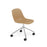 Fiber Side Chair Swivel Base w. Castors – Shell by Muuto
