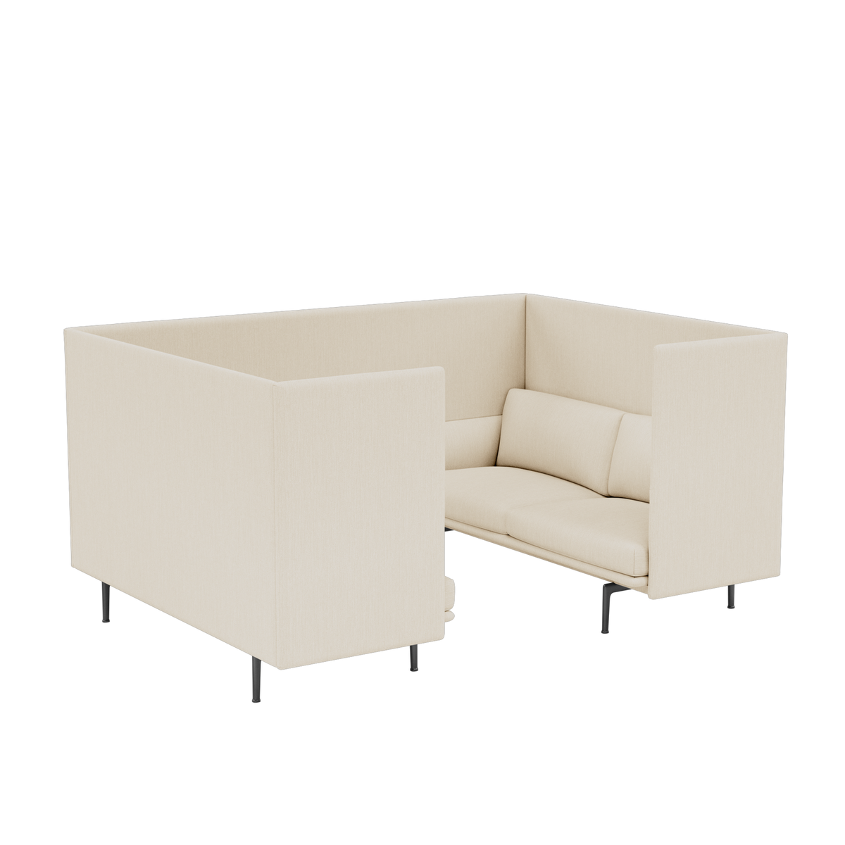 Outline Highback Cabin 100 - 2 Seater by Muuto
