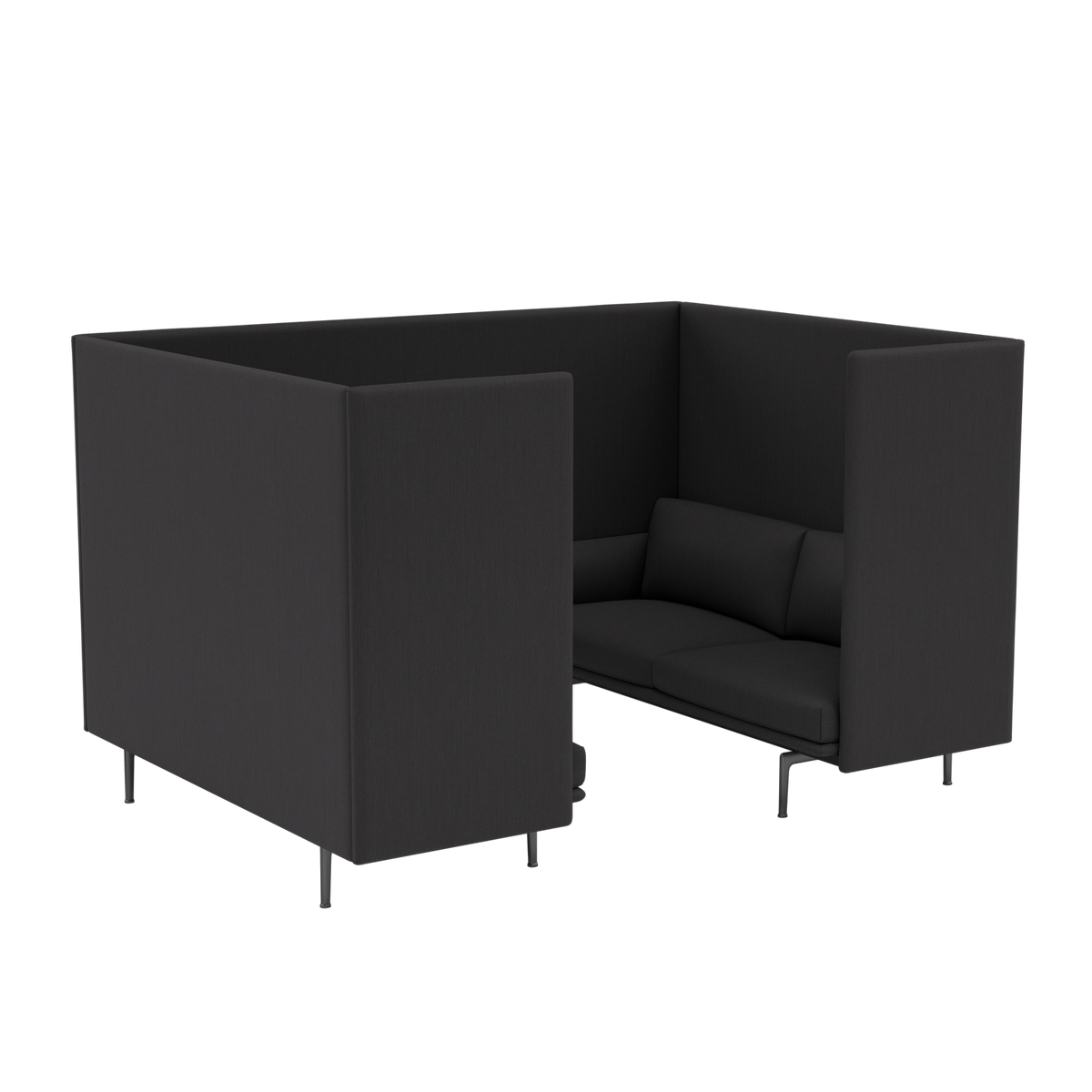 Outline Highback Cabin 120 - 2 Seater by Muuto
