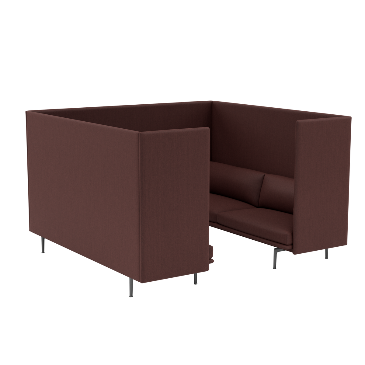 Outline Highback Cabin 120 - 3 Seater by Muuto