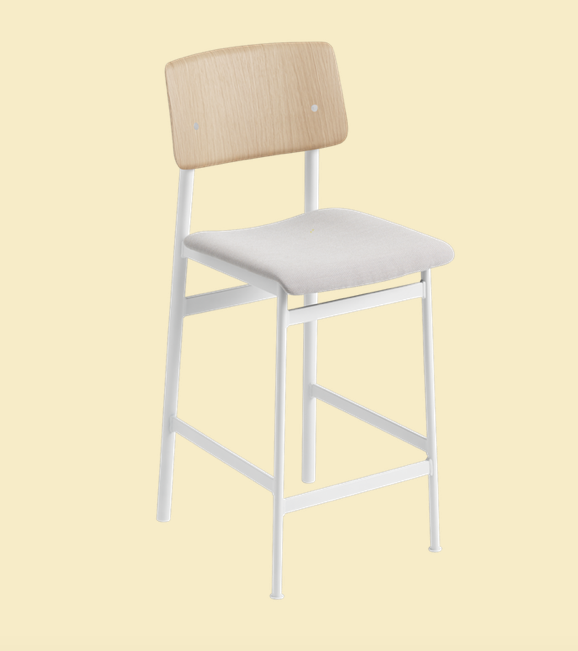 Loft Bar Stool Upholstered by Muuto