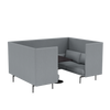 Outline Highback Cabin W. Table 100 - 2 Seater by Muuto