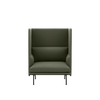 Outline Highback Sofa 100 - 1 Seater by Muuto