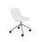 Fiber Side Chair Swivel Base w. Casters – Upholstered Shell by Muuto