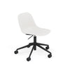 Fiber Side Chair Swivel Base w. Gas Lift & Casters – Upholstered Shell by Muuto